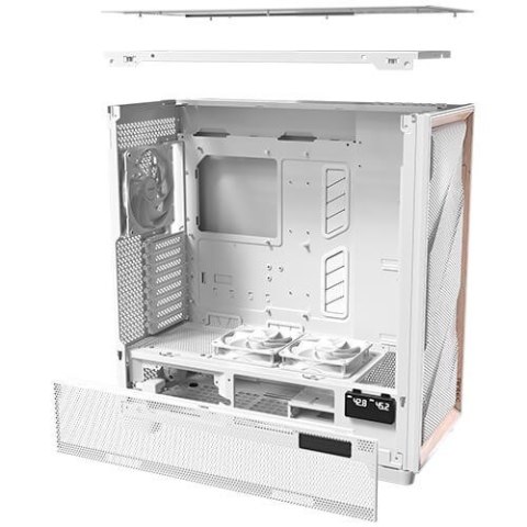 Obudowa PC Antec Flux Pro, Full-Tower, E-ATX, Szkło hartowane - biała