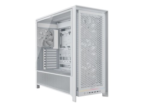 Obudowa PC Corsair Frame 5000D, Midi-Tower, E-ATX, Szkło hartowane - biała