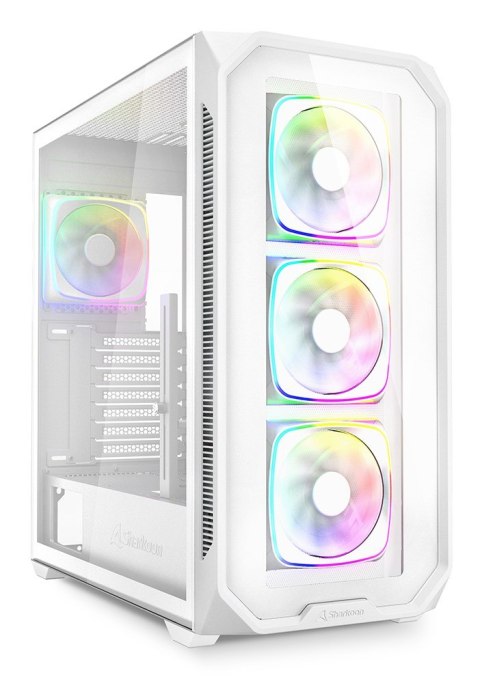 Obudowa Sharkoon Case AK5G RGB ATX 1xGlass Biały