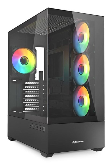 Obudowa komputerowa Sharkoon AK6 RGB ATX 1xGlass Czarne