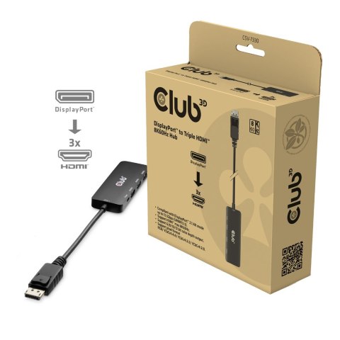 Adapter I/O DP do HDMI potrójny CSV-7330 CLUB3D