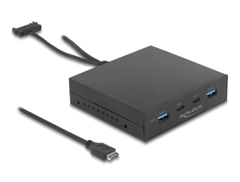 DELOCK Panel Przedni 3.5 USB 3.2 Gen 2 z 2 x USB-C + 2 x USB-A