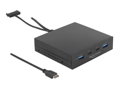 DELOCK Panel Przedni 3.5 USB 3.2 Gen 2 z 2 x USB-C + 2 x USB-A