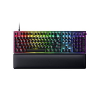 Optyczna klawiatura Razer do gier Huntsman V2 NORD, przewodowa, światło LED RGB, klawiatura numeryczna, klikający fioletowy prze