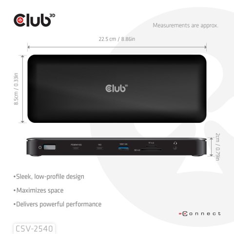 Stacja dokująca NB ACC 14IN1/USB-C 150W CSV-2540 CLUB3D