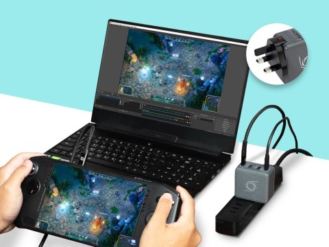 Stacja ładująca AVerMedia, EliteGO (GC313Pro), 100W GaN, HDMI