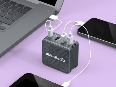 Stacja ładująca AVerMedia, EliteGO (GC313Pro), 100W GaN, HDMI