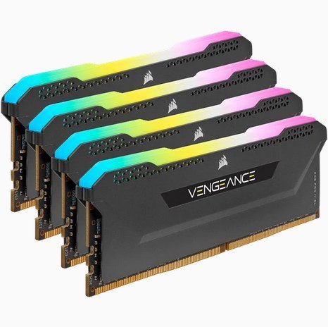 Zestaw RAM DDR4 64 GB PC 3200 CL16 CORSAIR ZESTAW (4x16GB) Vengeance RGB sprzedaż detaliczna