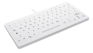 CHERRY AK-C4112 - Klawiatura medyczna kompaktowa podświetlana USB QWERTZ niemiecka biała