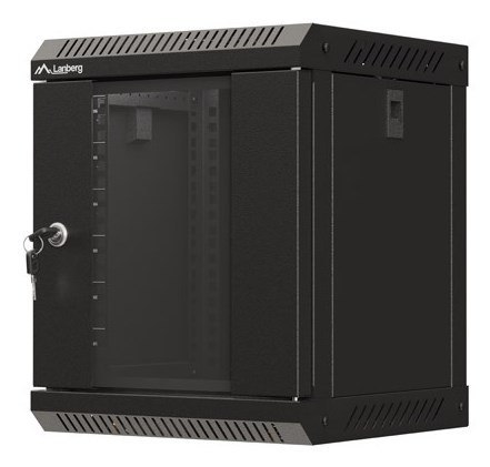 Lanberg WF11-3306-10B stojak 6U Szafa wisząca Czarny