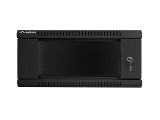 Lanberg szafa instalacyjna wisząca 19'' 4U 600x450mm czarna (drzwi szklane)