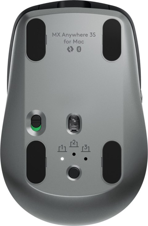 Logitech MX Anywhere 3S for Mac myszka Biuro Po prawej stronie RF Wireless + Bluetooth Laser 8000 DPI