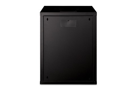 Szafa sieciowa wisząca Unique 19" 16U rack 600x600, drzwi szyba, czarny, niedzielona, złożona, 100kg