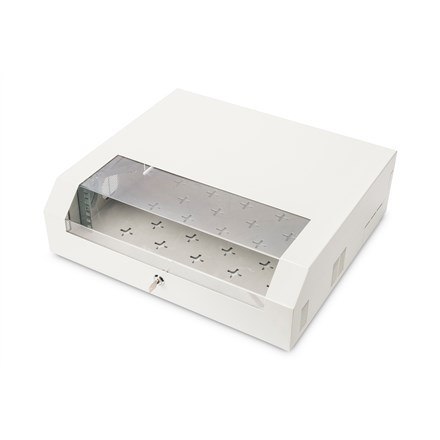 Szafa wisząca NWS 19" Slim Line 3HE rotierbar, 2HE fix, 145x500x475 mm, kolor szary (RAL 7035)