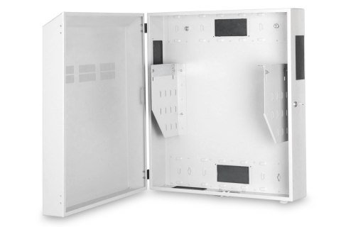 Szafka ścienna 19" NWS 4HE Digitus, Slim 800x640x220 mm, montaż pionowy wewnętrzny, kolor szary (RAL 7035)