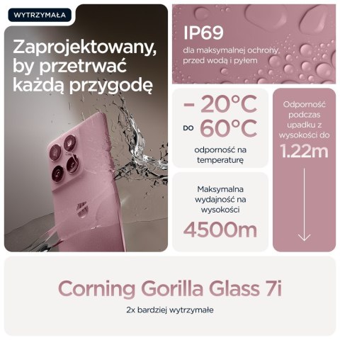 Telefon Motorola Edge 60 Fusion 5G 8RAM 256GB różowy