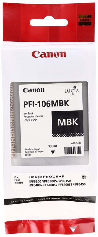 Kaseta Canon PFI-106MBK matowy
