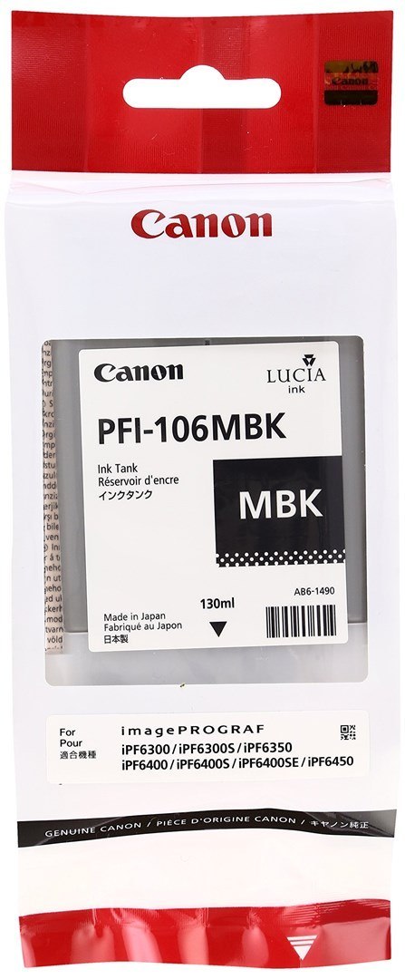 Kaseta Canon PFI-106MBK matowy