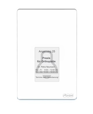 Terminal kontroli dostępu Auerswald TFS-Dialog 400 z czytnikiem linii papilarnych - biały