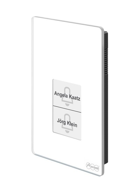 Terminal kontroli dostępu Auerswald TFS-Dialog 400 z czytnikiem linii papilarnych - biały