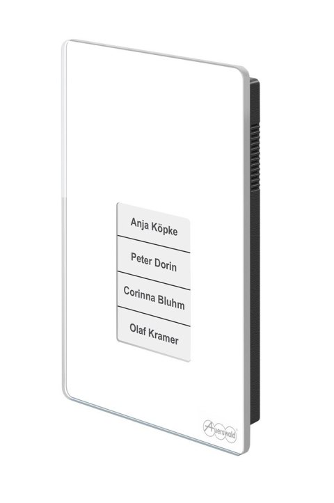 Terminal kontroli dostępu Auerswald TFS-Dialog 400 z czytnikiem linii papilarnych - biały