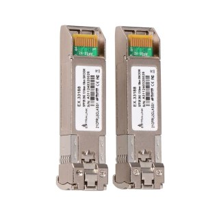 Extralink SFP28 25G 2-Pack | SFP28 Module | 25Gbps, LC/UPC Duplex, 1310nm, 10km, single mode, DOM moduł przekaźników sieciowych