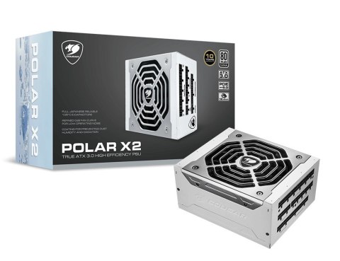 Zasilacz COUGAR Gaming POLAR X2 Zasilacz 1200 W 20+4 pin ATX Srebrny