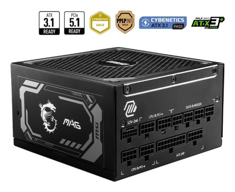 Zasilacz MSI PC MSI MAG A1000GL PCIE5 (306-7ZP9B11-CE0)