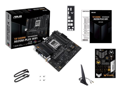 ASUS TUF GAMING A620M-PLUS WIFI AMD A620 Gniazdo AM5 micro ATX