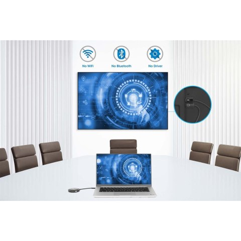 Bezprzewodowy transmiter obrazu USB-C do HDMI 1080p do 30m
