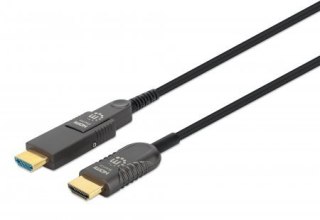 Kabel światłowodowy MANHATTAN Active High Speed HDMI z odłączanym złączem 4K@60Hz UHD, HDMI męski na Micro HDMI męski (typ D) i 
