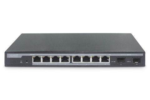 L2 managed 8-Port Gigabit PoE Switch + 2 SFP10/100/1000Mbps, 86W PoE Power Budget,