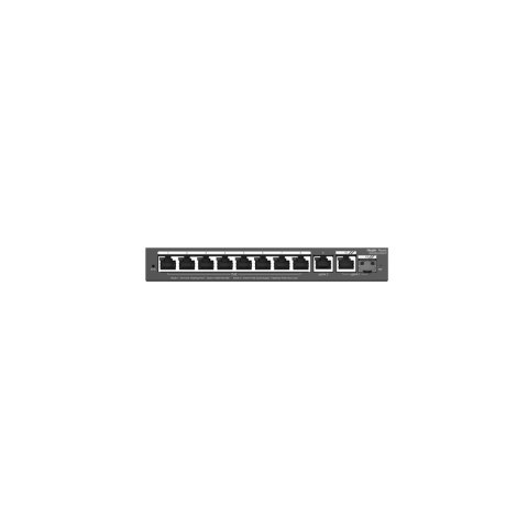 Ruijie Networks RG-ES210GS-P łącza sieciowe Zarządzany L2 Gigabit Ethernet (10/100/1000) Obsługa PoE Czarny