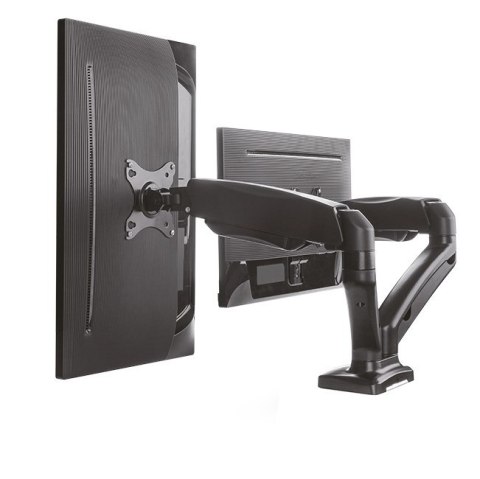 ICY BOX IB-MS304-T, Podstawka pod monitor z podstawą montowaną na biurku, na dwa ekrany, rozmiar do 27'' | Raidsonic