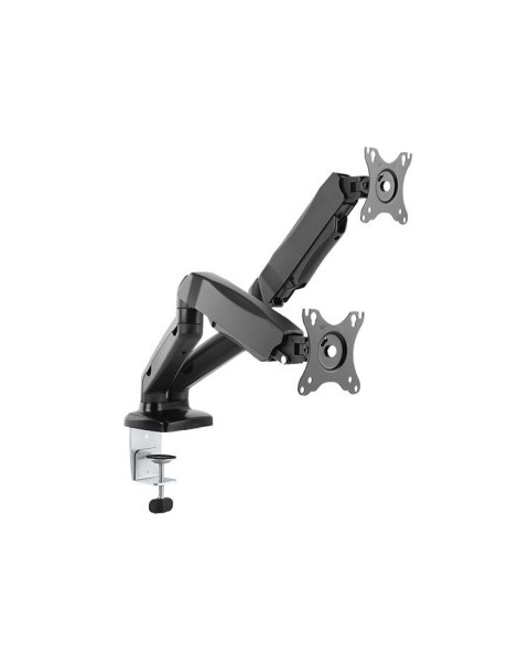 ICY BOX IB-MS304-T, Podstawka pod monitor z podstawą montowaną na biurku, na dwa ekrany, rozmiar do 27'' | Raidsonic