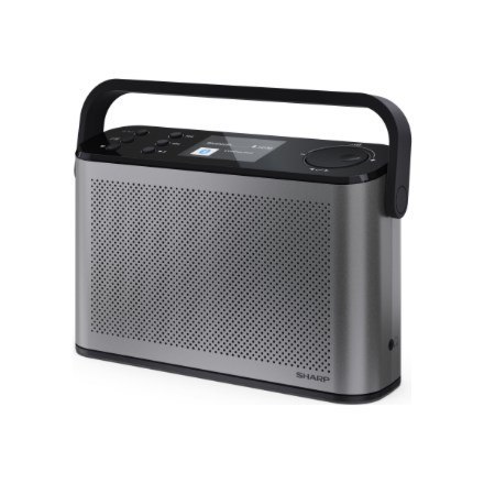 Przenośne stereofoniczne radio cyfrowe Sharp OSAKA DR-P540(GY) z portem USB, łącznością Bluetooth, radiem FM i połączeniem bezpr
