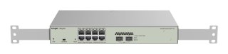 Ruijie Networks RG-NBS3100-8GT2SFP-P-V2 łącza sieciowe Zarządzany L2 Gigabit Ethernet (10/100/1000) Obsługa PoE Metaliczny