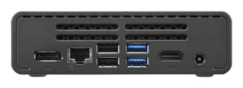 Shuttle Nano PC NE10N, Intel N 100, 1x HDMI, 1x DP, 6x USB, 1x LAN, bez wentylatora, ciągła praca 24/7, w tym VESA, komputer PC 