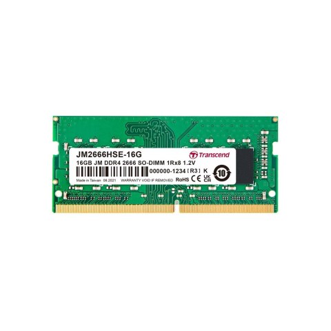 Komputer SO DDR4 16 GB 2666 CL19 Transcend JetRam, JM2666HSB-16G