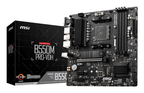 MSI B550M PRO-VDH płyta główna AMD B550 Socket AM4 micro ATX