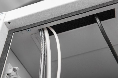 Obudowa komp. drzwi szkl., wentylator, kółka RAL70