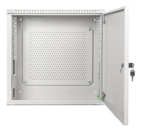 SZAFA INSTALACYJNA RACK WISZĄCA 19" 6U+3U 540X200 NISKOPROFILOWA SZARA LANBERG (ZŁOŻONA)