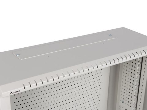 SZAFA INSTALACYJNA RACK WISZĄCA 19" 6U+3U 540X200 NISKOPROFILOWA SZARA LANBERG (ZŁOŻONA)