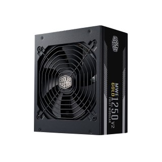 Chłodnica Master MWE Gold 1250 V2 ATX 3.1, 1250 W, 100 - 240 V, 50/60 Hz, 15 - 7 A, Aktywna, 120 W