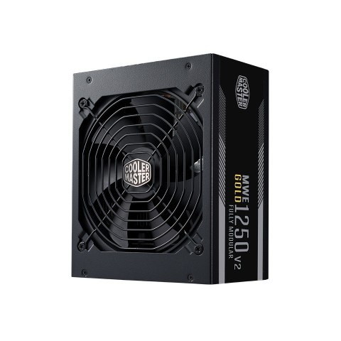 Chłodnica Master MWE Gold 1250 V2 ATX 3.1, 1250 W, 100 - 240 V, 50/60 Hz, 15 - 7 A, Aktywna, 120 W