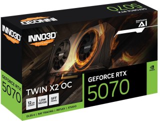 Karta graficzna INNO3D GeForce RTX 5070 TWIN X2 OC 12GB N50702-12D7X-195064N