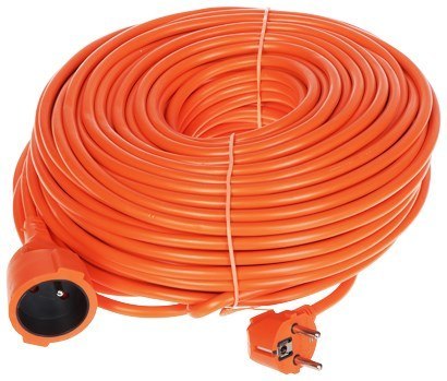 Przedłużacz z uziemieniem PS-3X1.5-50M/ORANGE 50 m