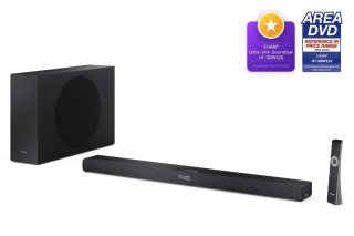 Sharp 2.1-kanałowy ultracienki Dolby Atmos/DTS Virtual: X Soundbar z bezprzewodowym subwooferem HT-SBW320 360 W Łączność Bluetoo