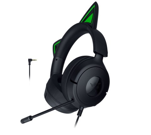Zestaw słuchawkowy Razer Gaming Kraken Kitty V3 X Przewodowe Nauszne Mikrofon Czarny