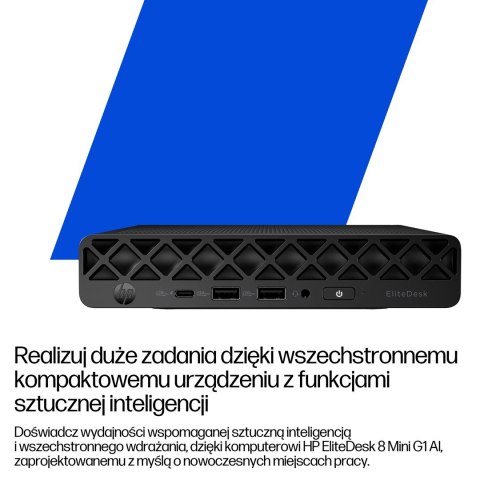 HP EliteDesk 8 Mini G1i Ultra 5 235T 16GB DDR5 SSD512 Intel Graphics W11Pro 3Y OnSite